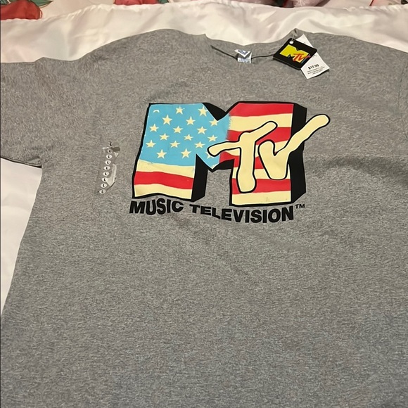 MTV Gray Short Sleeve Tee - Picture 1 of 5